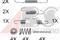 Accessory kit, brake shoes, артикул 0025Q