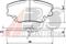 комплект колодок для дисковых тормозов, артикул 36881