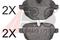 Колодки тормозные дисковые (комплект 4 шт.), артикул 37731