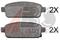 Колодки тормозные дисковые (комплект 4 шт.), артикул 37790