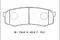 КОЛОДКИ ДИСКОВЫЕ RR PAJERO'3.2/3.8 =4605A458, артикул SN120