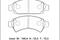 Дисковые тормозные колодки ADVICS передние, артикул SN641