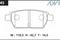 Колодки тормозные дисковые AN-747 (SN945) ADVICS, артикул SN945