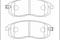 Дисковые тормозные колодки ADVICS передние, артикул SN954P