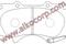 Колодки тормозные TOYOTA LC 120, LC 150, Fortuner, Hilux, Tundra / LEXUS GX470 (2003-) / MITSUBISHI Pajero (2006-) / JAC T6, T8, T9 (2020-) передние, артикул PF1482