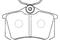 Тормозные колодки дисковые AUDI A4/A6/A8 94- задн., артикул AKD1049