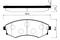 Тормозные колодки (противоскрипная пластина в компл.), артикул AV069