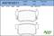 Колодки тормозные задние, артикул AW1810211