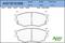 КОЛОДКИ ПЕРЕДНИЕ MAZDA 6 02- (AYWIPARTS) AW1810398, артикул AW1810398