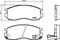 Тормозные колодки дисковые передняя ось, артикул 8DB355006471