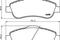 Brake pad set, disc brake, артикул 8DB355013611