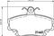 колодки тормозные дисковые, артикул 8DB355018131