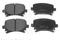 Колодки тормозные дисковые SEAT: EXEO 2.0 TFSI 08 -, EXEO ST 2.0 TFSI 09- SKODA: SUPERB 1.4 TSI, 1.8 TSI, 1.9 TDI, 2.0 TDI, 3.6 V6 08 -, YETI 1.2 TSI, 1.8 TSI, 2.0 TDI 09 -, артикул ADV184205