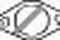 Прокладка глушителя FORD FOCUS II/MAZDA 3/VOLVO V50, артикул 256-096