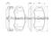 Колодки тормозные дисковые HYUNDAI TUCSON KIA SPORTAGE 04-, HONDA CIVIC VIII седан 1.808- передние, артикул 0986424815