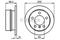 Диск торм.задн. BOSCH (шт) (478 863) (BD762) MB,Seat,Skoda,VW, артикул 0986478863