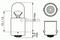 Лампа 24V T4W BA9s Trucklight BOSCH, артикул 1987302508