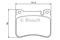 Колодки тормозные дисковые, комплект, артикул 0986494166