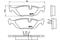 Brake pad set, disc brake, артикул P06009