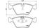 Колодки тормозные дисковые передняя BMW: 5 (E34) 87-95, 5 Touring (E34) 91-97, 7 (E32) 86-94, артикул P06012