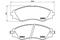 Brake pad set, disc brake, артикул P10006