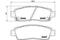 Brake pad set, disc brake, артикул P10010