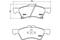Колодки тормозные, комплект передний, артикул P11015