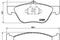 Колодки тормозные дисковые передн, артикул P23077