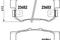 Комплект тормозных колодок, артикул P28039