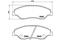 Brake pad set, disc brake, артикул P30015