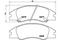 Комплект тормозных колодок дисковый тормоз, артикул P30042