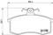 Колодки передние, артикул P41003