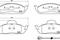 КОЛОДКИ ТОРМОЗНЫЕ ДИСКОВЫЕ MERCEDES-BENZ M-CLASS (W163) ML 430 (163.172) 1998-2005, артикул P50039