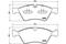 Колодки тормозные, комплект передний, артикул P50063