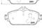 Колодки тормозные дисковые передние MERCEDES-BENZ C-CLASS (W205) 07/13> / MERCEDES-BENZ C-CLASS Conv, артикул P50119