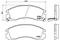 Колодки тормозные, комплект передний, артикул P54017