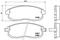 комплект колодок для дисковых тормозов, артикул P56021