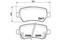 Колодки зад OPEL ZAFIRA MK I A F75 11/98-08/05, артикул P59038