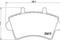 Колодки тормозные, комплект передний, артикул P59039