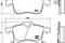 Колодки OPEL ZAFIRA MK II B M75 12/07=>, артикул P59045