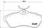 Дисковые тормозные колодк, артикул P61075