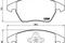 Комплект тормозных колодок, дисковый тормоз, артикул P61076