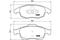 Колодки тормозные дисковые /комплект 4 шт/, артикул P61083