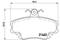 Колодки тормозные дисковые, артикул P68038
