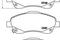 Колодки тормозные дисковые передние, артикул P83046