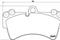 Колодки тормозные FR PORSCHE CAYENNE 03-10/ VW TOUAREG 02-, артикул P85065