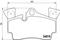 Колодки тормозные AUDI/PORSCHE Q7/CAYANNE 02- 3.6-4.8/3.0-6.0 DIESEL задн., артикул P85088