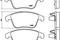 Колодки тормозные дисковые передние, артикул P85112