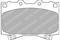 Колодки торм.пер./датч., артикул LP1308