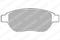 Колодки тормозные дисковые перед, артикул LP1653